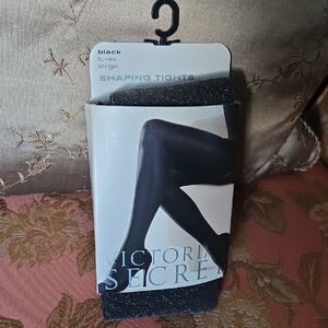 Victoria's Secret Black Lurex Shaping Tights